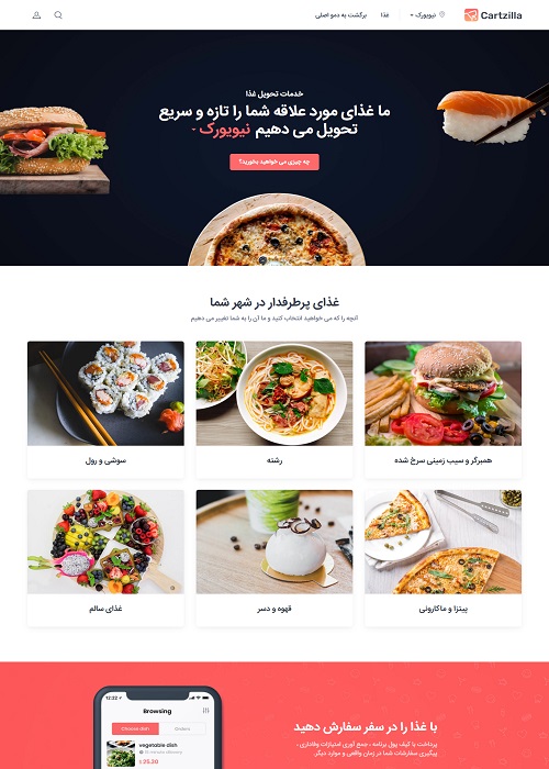 خدمات تحویل غذا